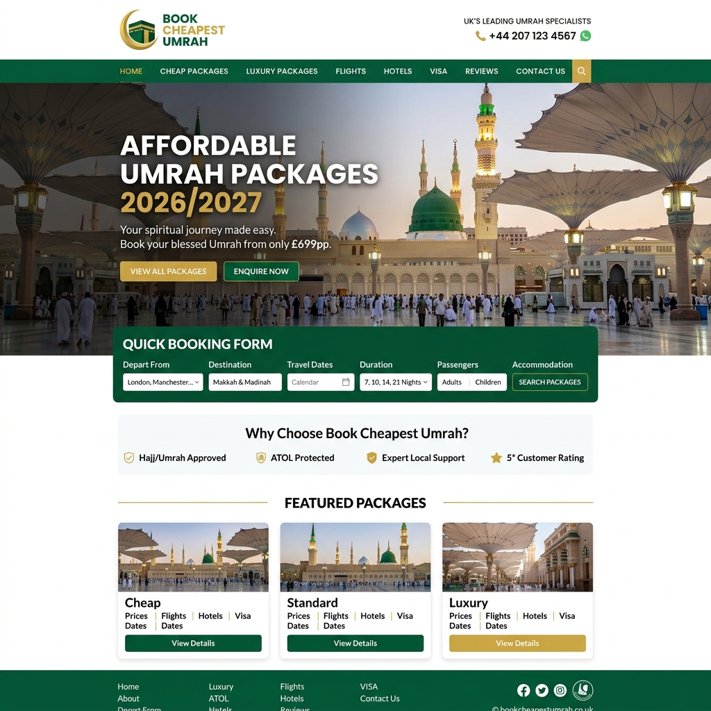 Book Cheapest Umrah project screenshot