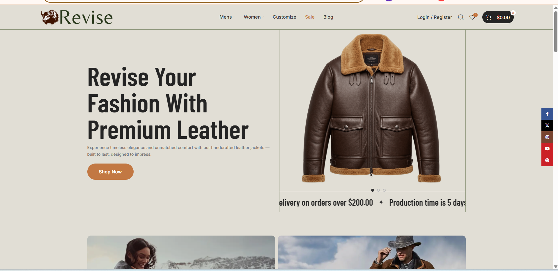 Revise Leather project screenshot